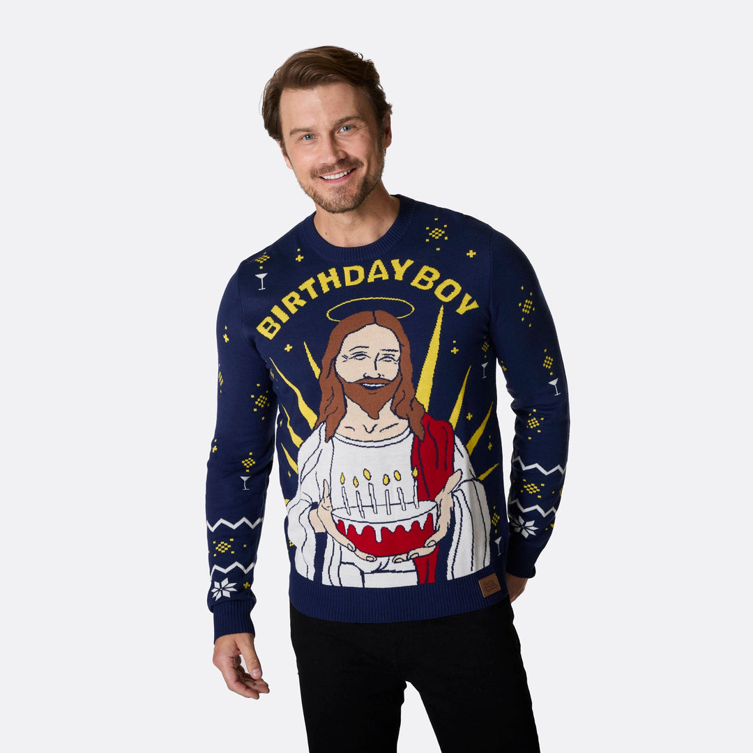 Miesten Birthday Boy Jouluneule