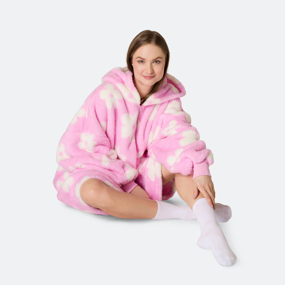Kukallinen Vaaleanpunainen Teddy HappyHoodie