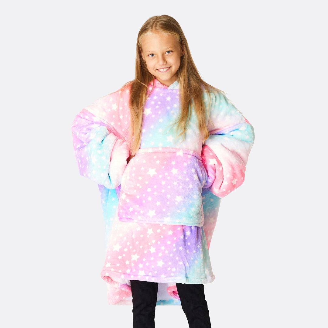 Lasten Pinkki Sateenkaari HappyHoodie