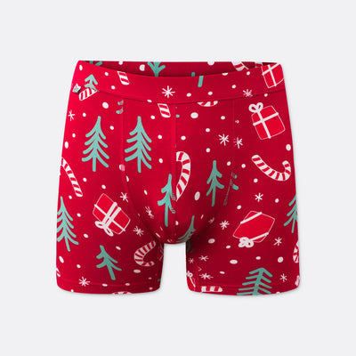 Joulukuvio Bokserit Punainen