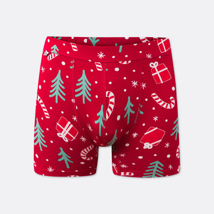 Joulukuvio Bokserit Punainen