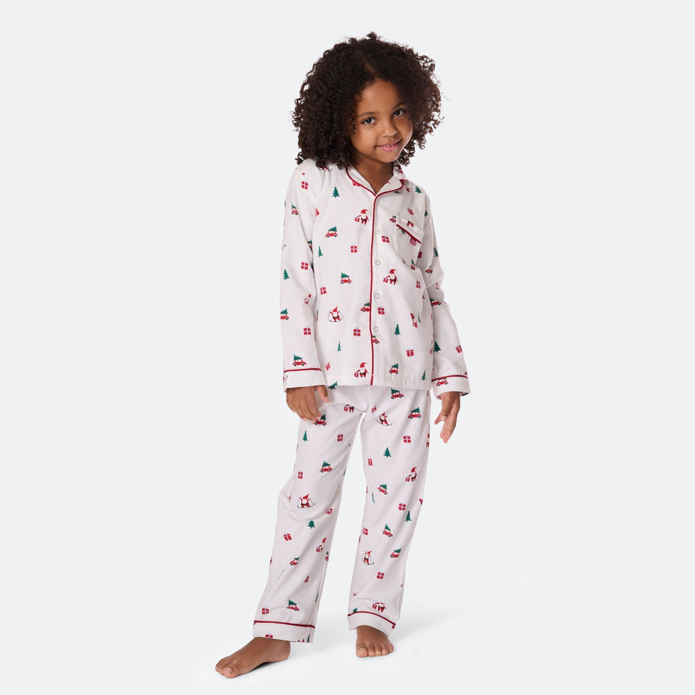 Lasten Mistelinoksa Flanelli Joulupyjama