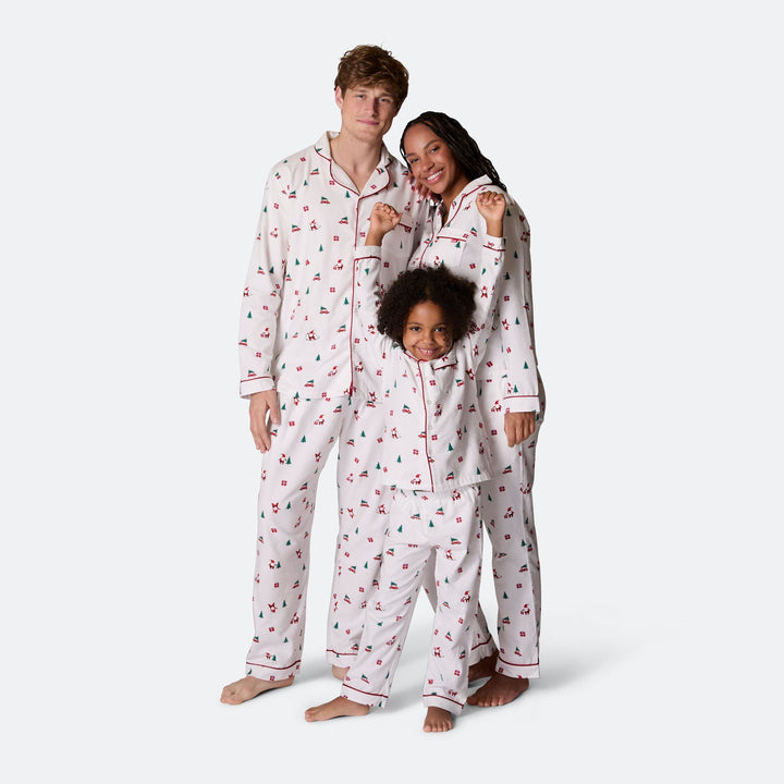 Miesten Mistelinoksa Flanelli Joulupyjama