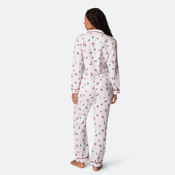 Naisten Mistelinoksa Flanelli Joulupyjama
