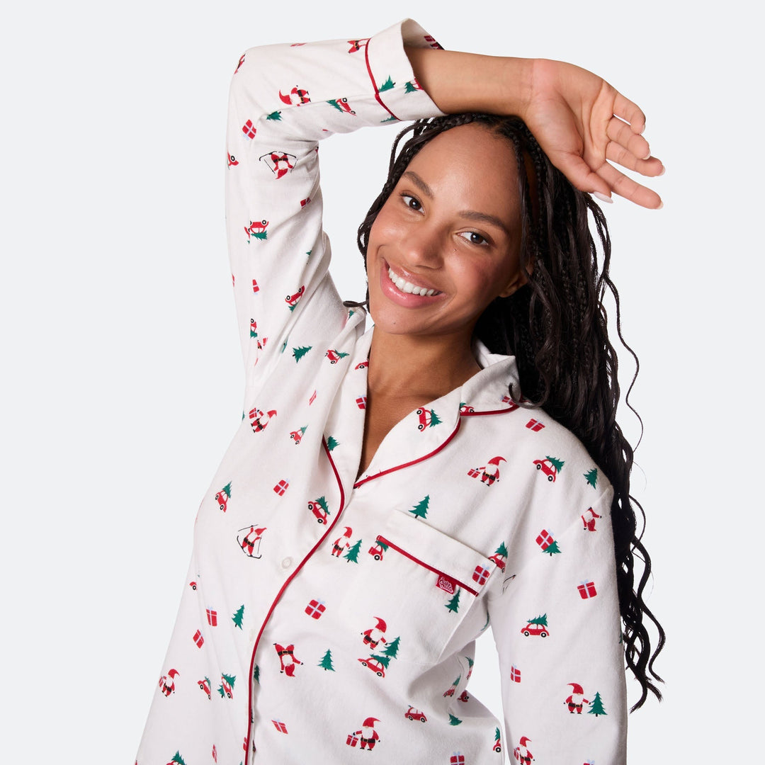 Naisten Mistelinoksa Flanelli Joulupyjama