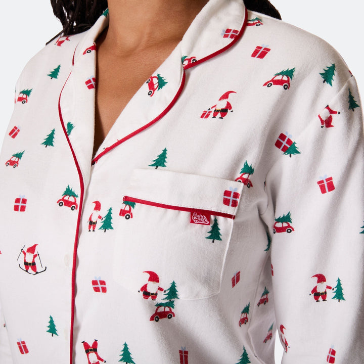 Naisten Mistelinoksa Flanelli Joulupyjama