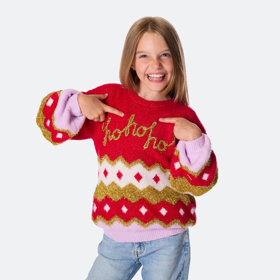 Lasten Hohoho Oversized Jouluneule
