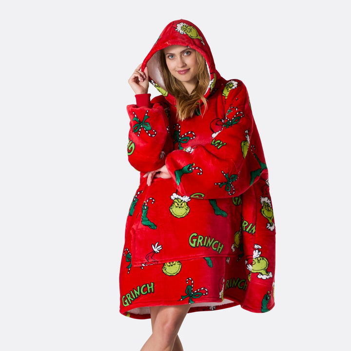 The Grinch punainen HappyHoodie