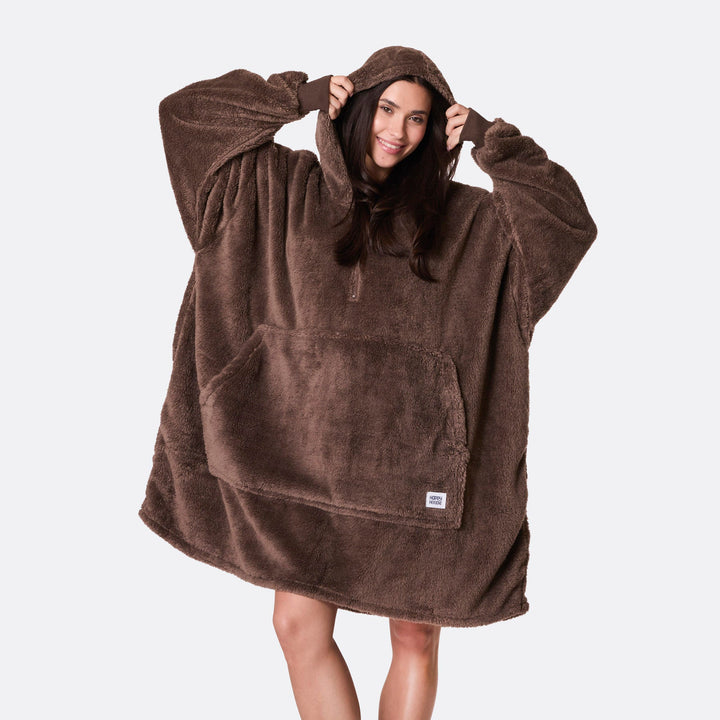 Ruskea Teddy HappyHoodie