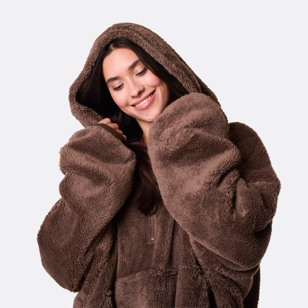 Ruskea Teddy HappyHoodie