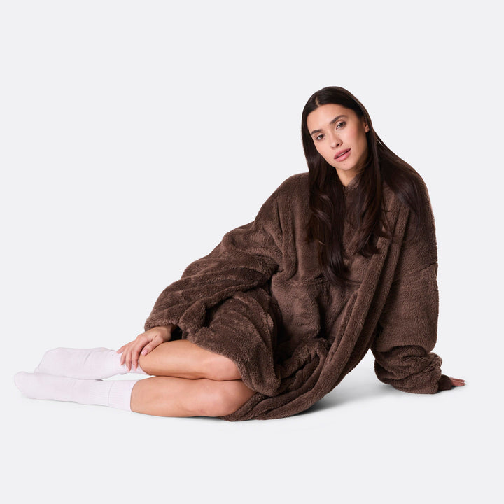 Ruskea Teddy HappyHoodie