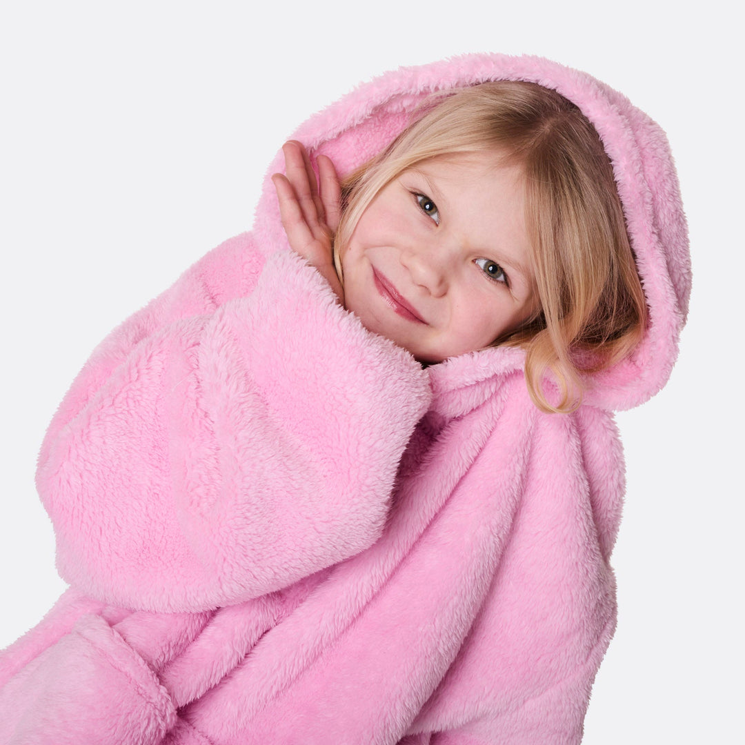 Lasten Vaaleanpunainen Teddy HappyHoodie