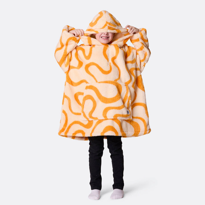 Lasten Keltainen Aaltoileva Teddy HappyHoodie