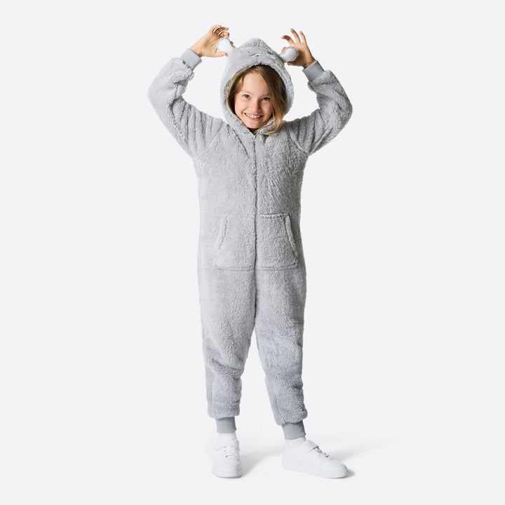 Lasten Harmaa Nallekarhu Onesie