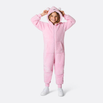 Lasten Pinkki Nallekarhu Onesie
