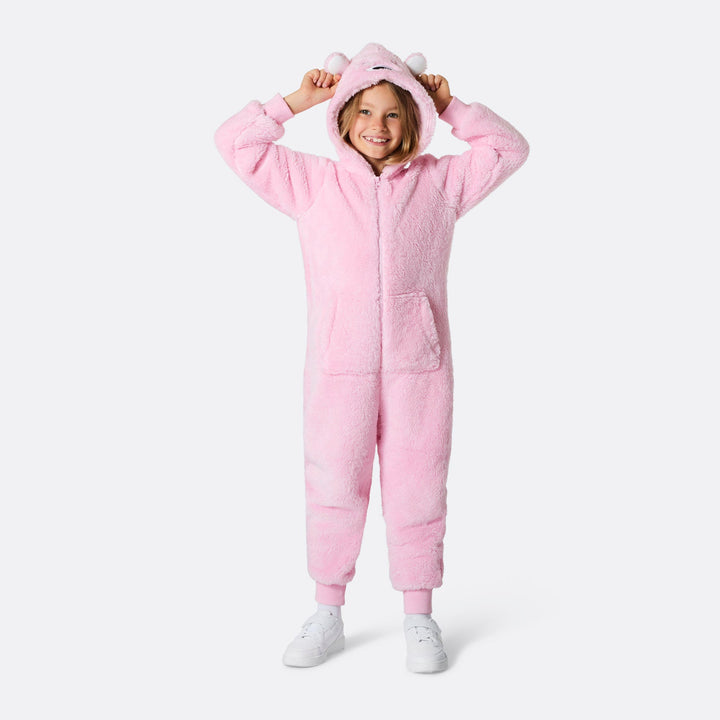 Lasten Pinkki Nallekarhu Onesie