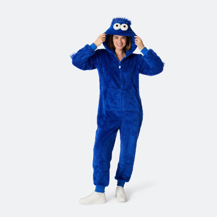 Naisten Sininen Monsteri Onesie