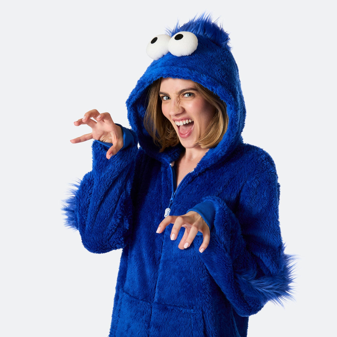 Naisten Sininen Monsteri Onesie