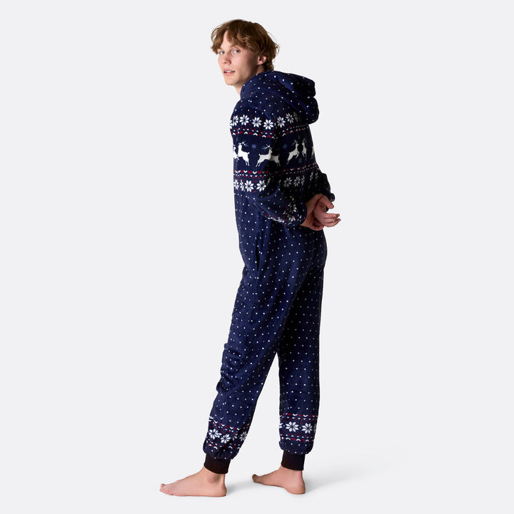 Miesten sininen joulu Onesie
