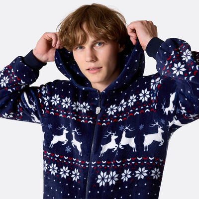 Miesten sininen joulu Onesie
