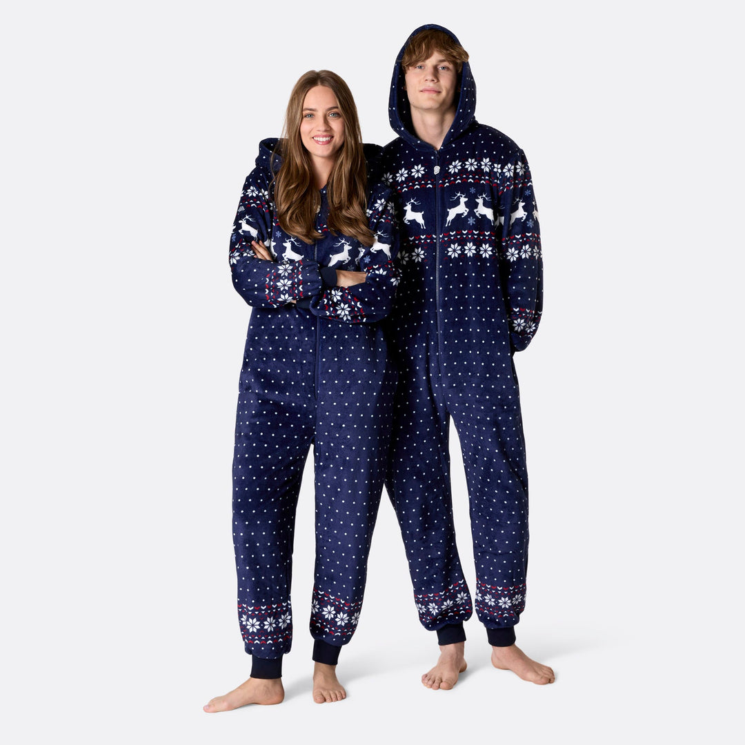 Miesten sininen joulu Onesie