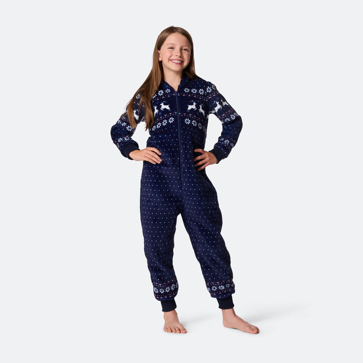 Lasten sininen joulu Onesie