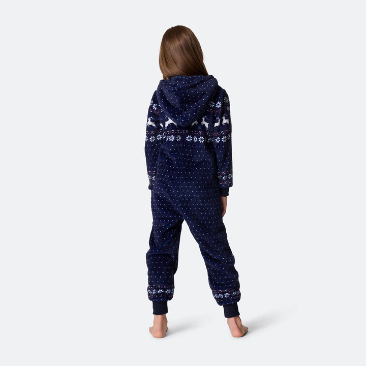 Lasten sininen joulu Onesie