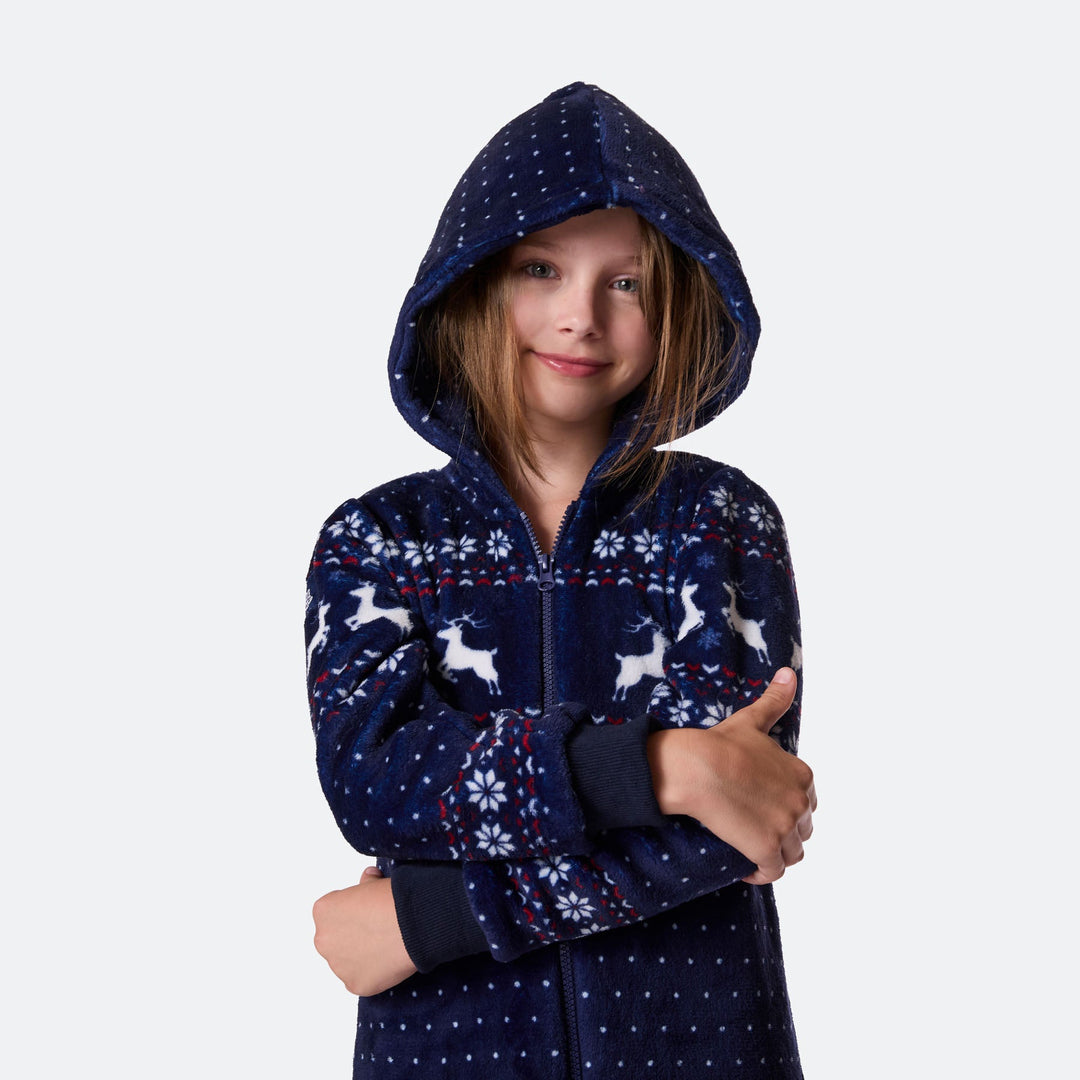 Lasten sininen joulu Onesie
