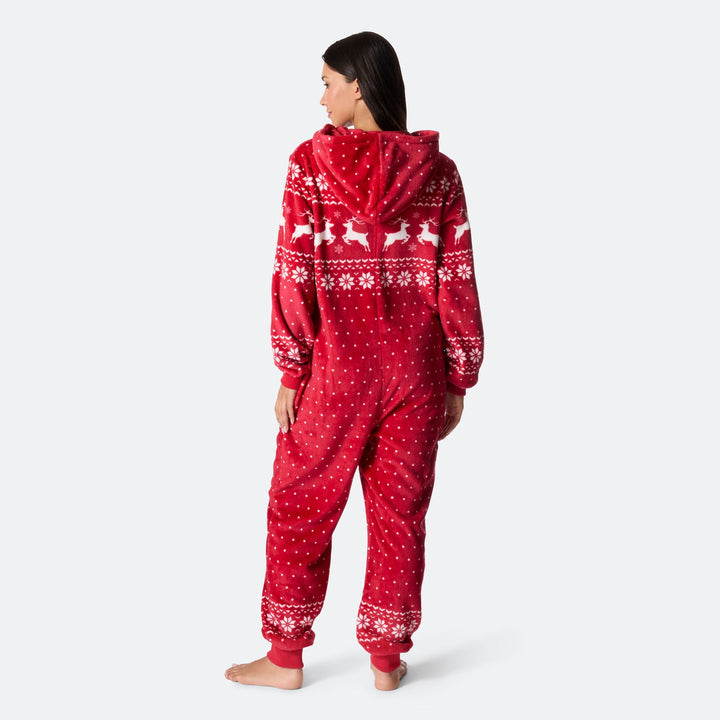 Naisten punainen joulu Onesie