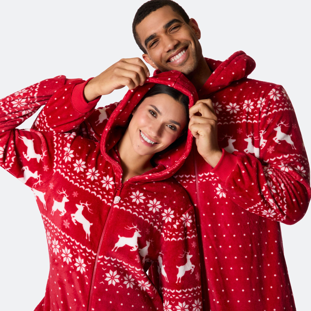 Naisten punainen joulu Onesie