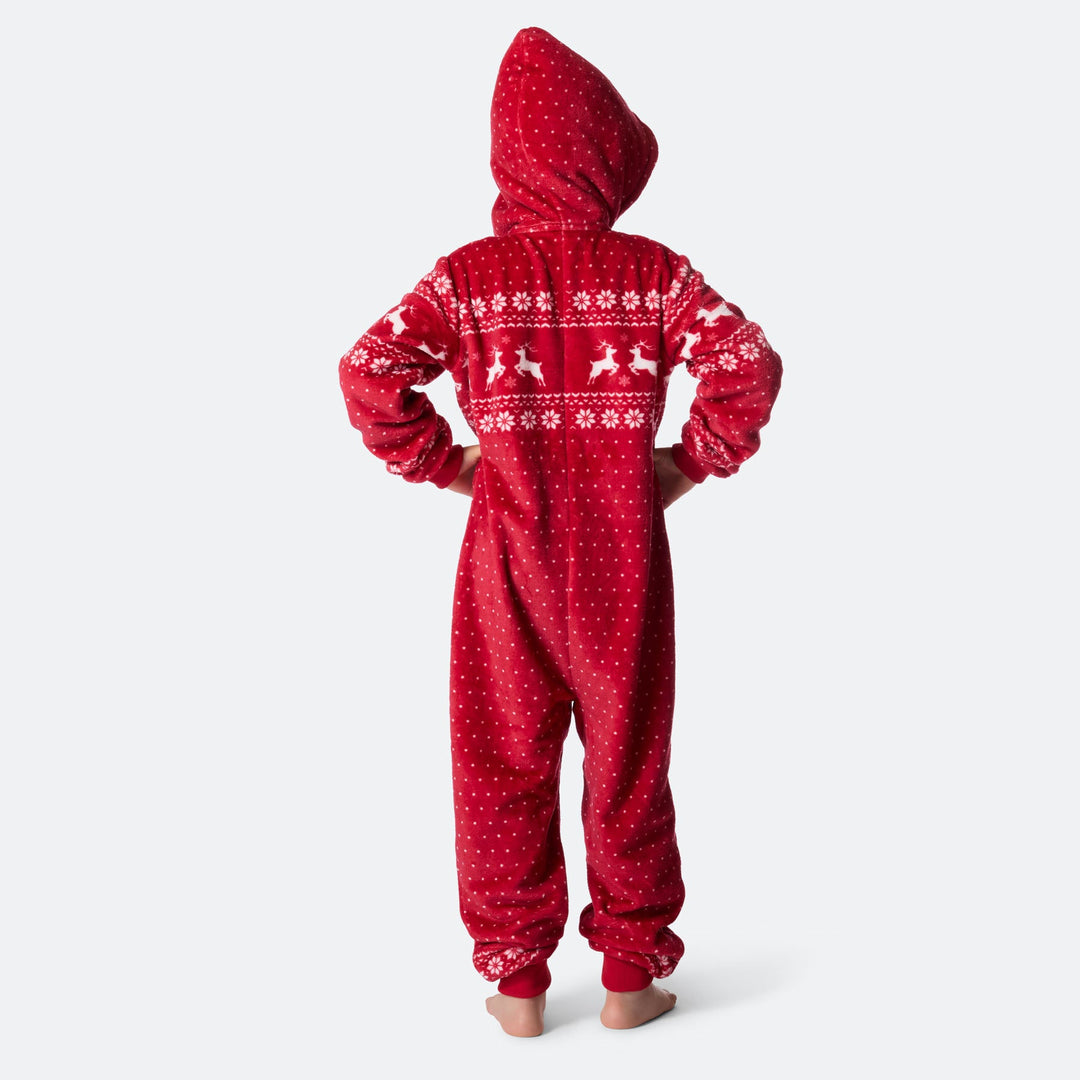Lasten punainen jouluonesie