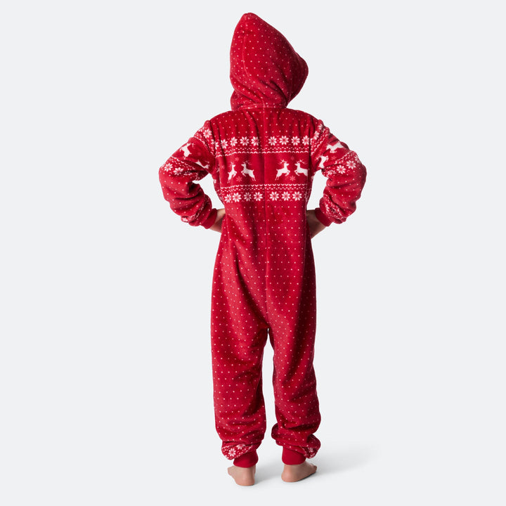 Lasten punainen jouluonesie