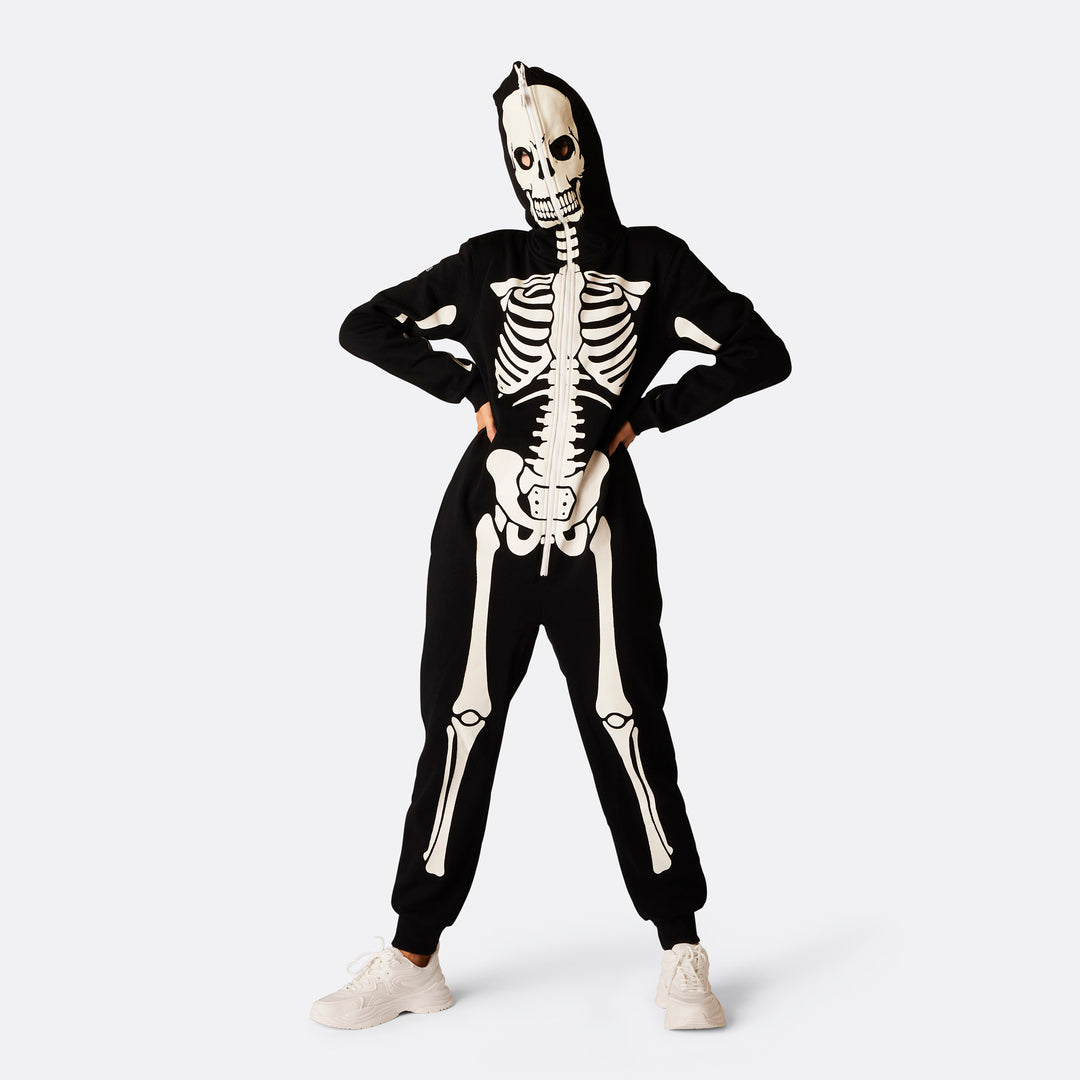 Naisten luuranko Halloween Onesie