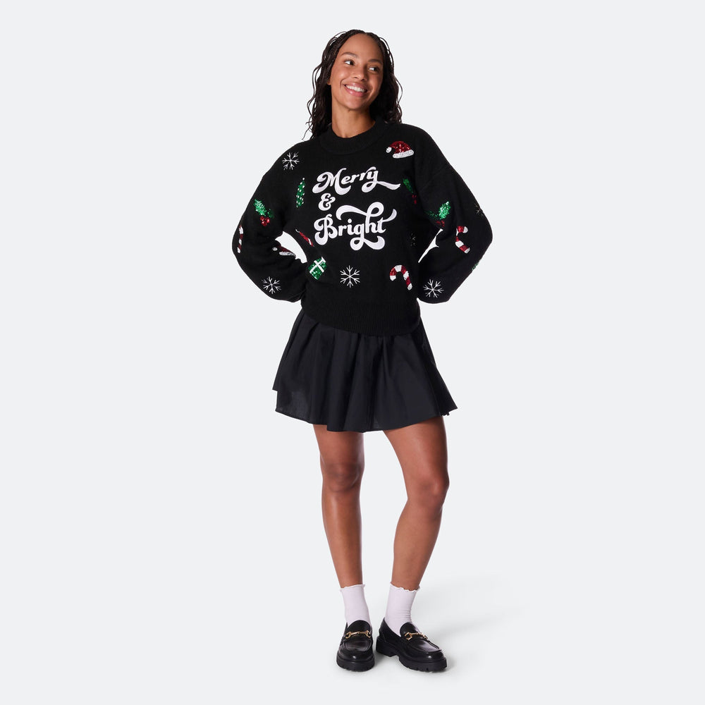 Naisten Merry & Bright Oversized Jouluneule