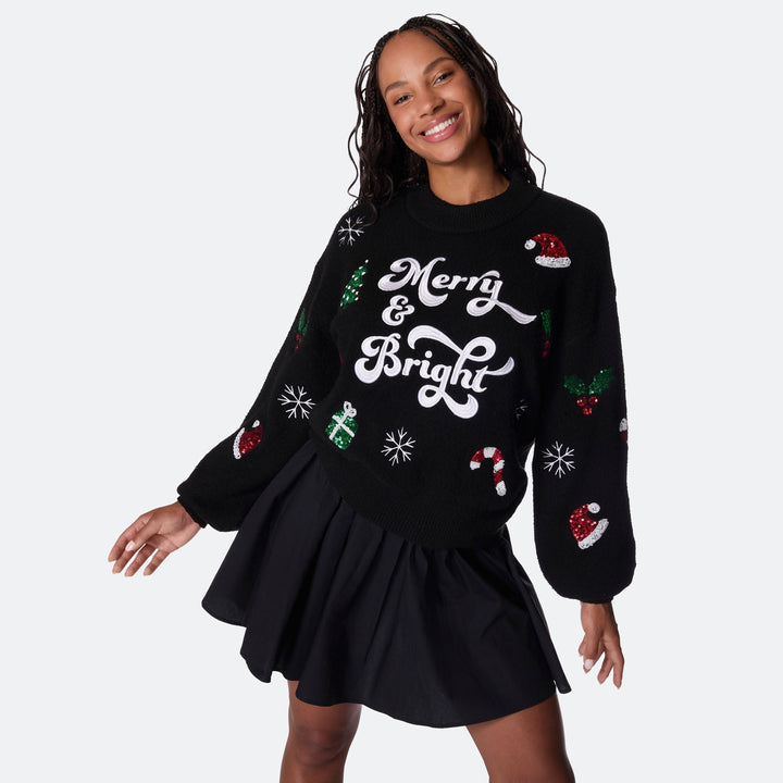 Naisten Merry & Bright Oversized Jouluneule