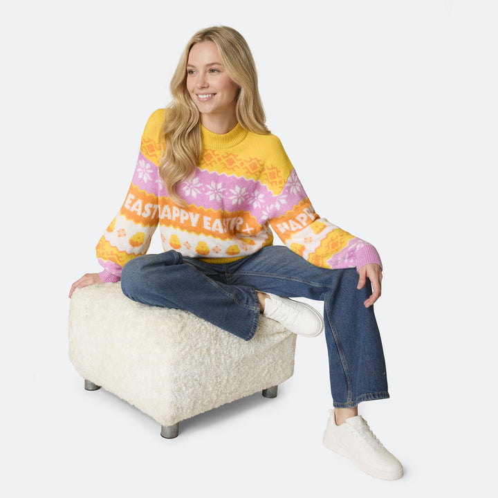 Naisten Oversized-Pääsiäisneule