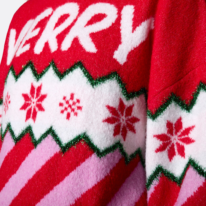Naisten Merry Xmas Oversized Jouluneule