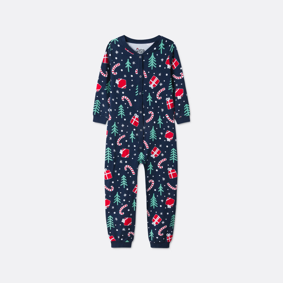 Lasten Sininen Joulukuvio Joulupyjama