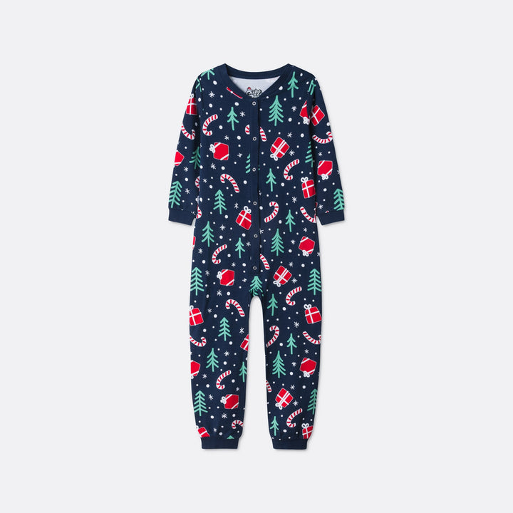 Lasten Sininen Joulukuvio Joulupyjama
