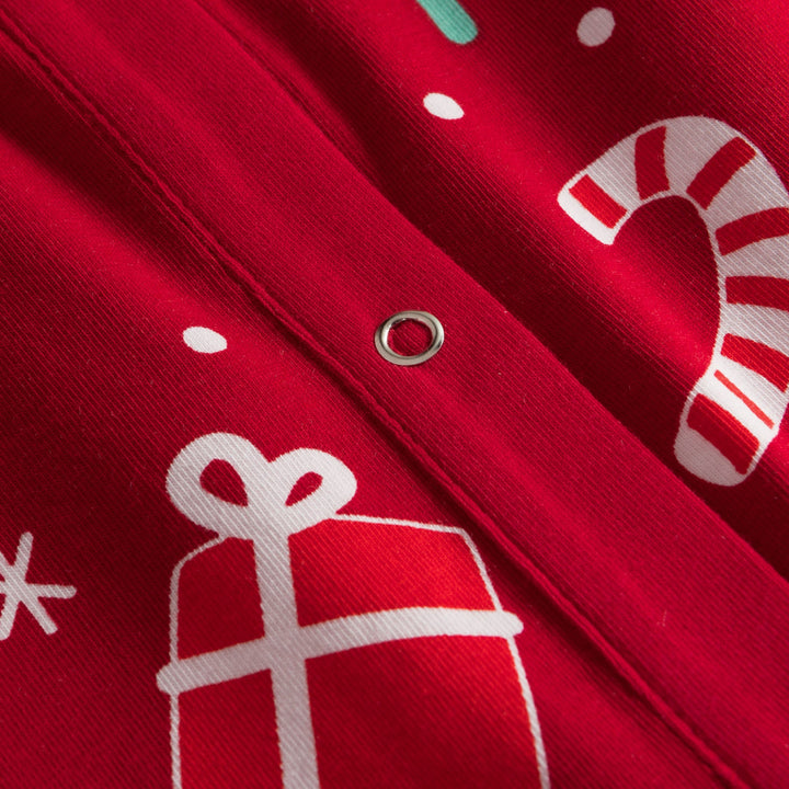 Lasten Punainen Joulukuvio Joulupyjama