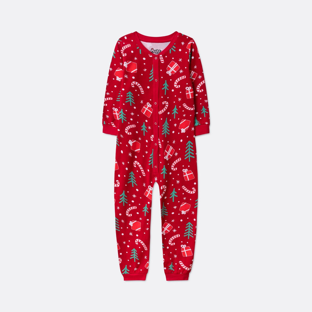 Lasten Punainen Joulukuvio Joulupyjama