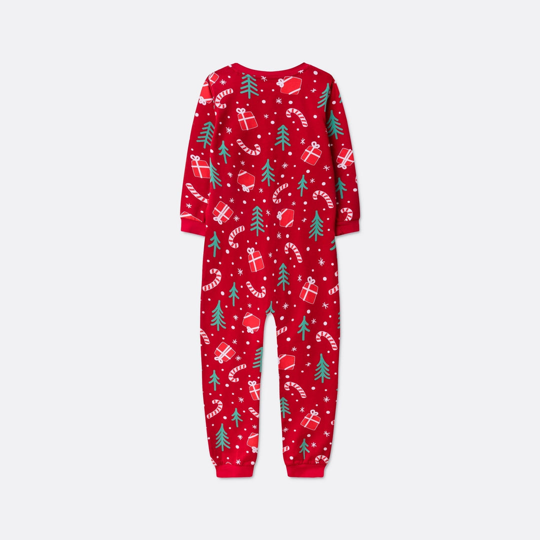 Lasten Punainen Joulukuvio Joulupyjama