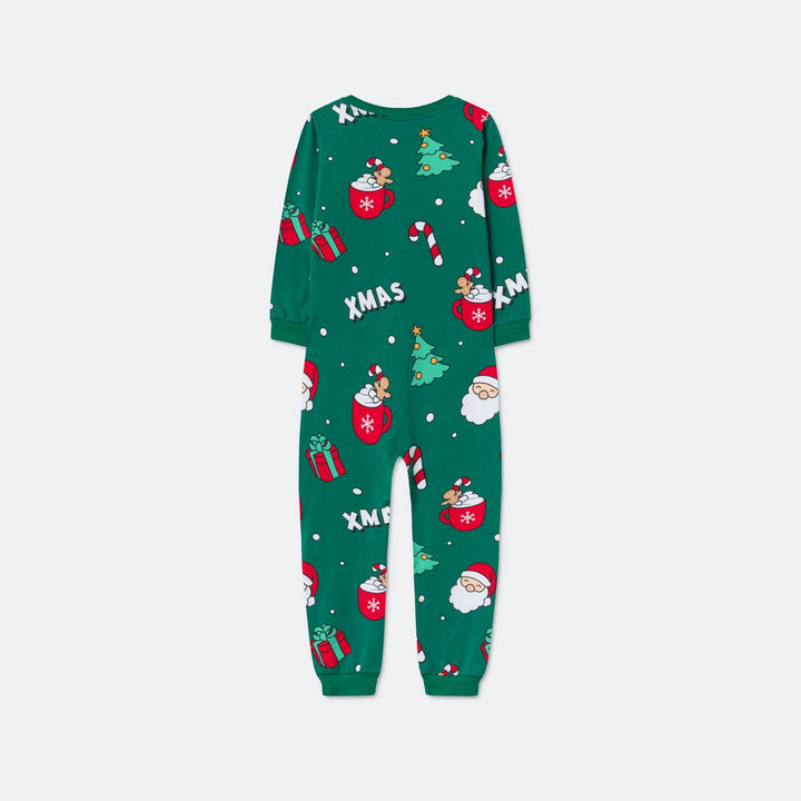 Lasten Vihreä Xmas Jouluinen Pyjamahaalari
