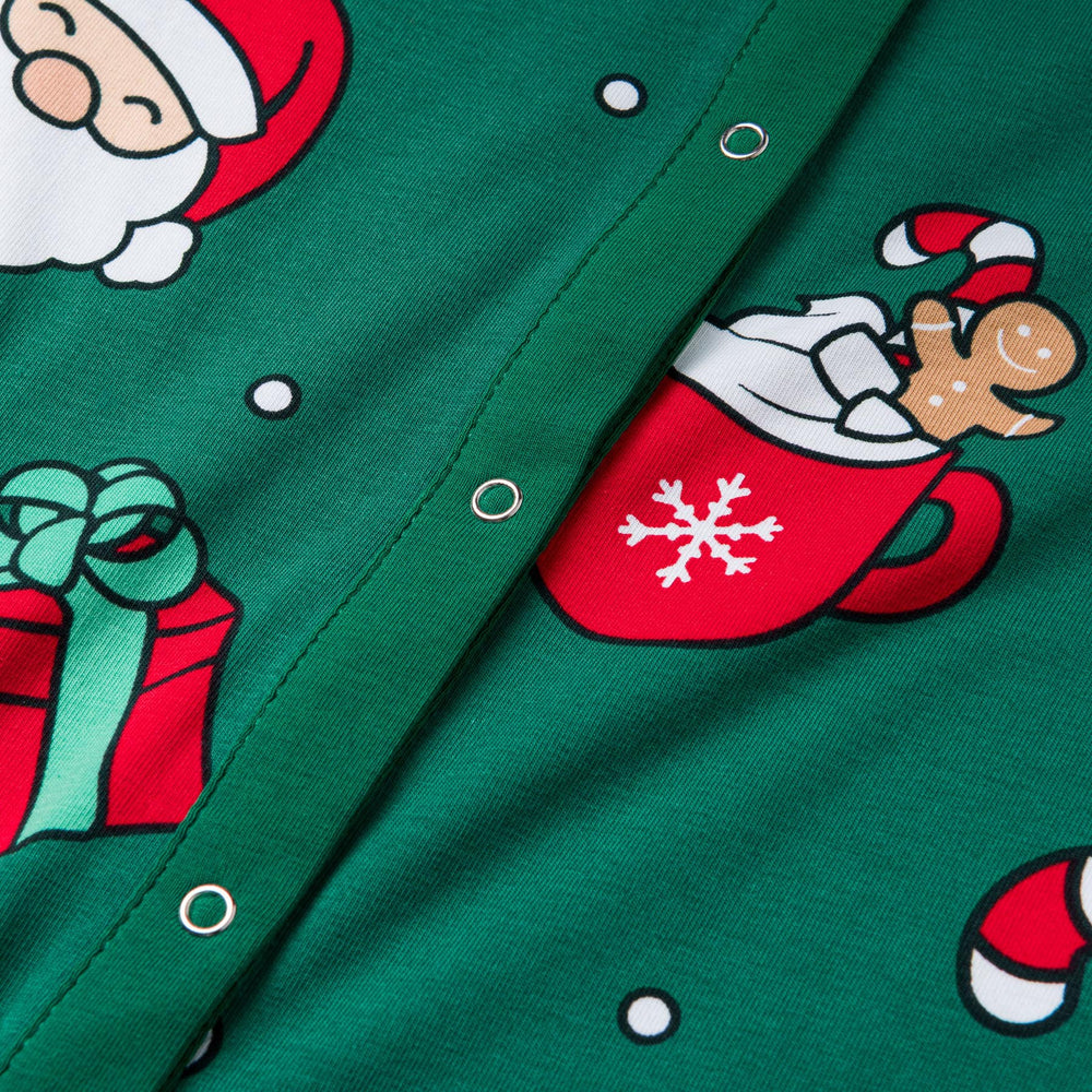 Lasten Vihreä Xmas Jouluinen Pyjamahaalari