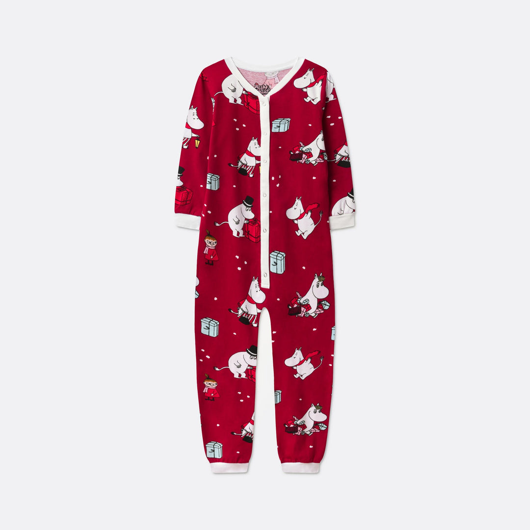 Lasten Punainen Muumi Overall Joulupyjama