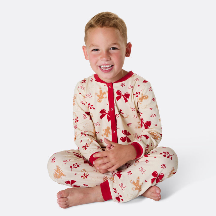 Lasten piparkakku overall-joulupyjama