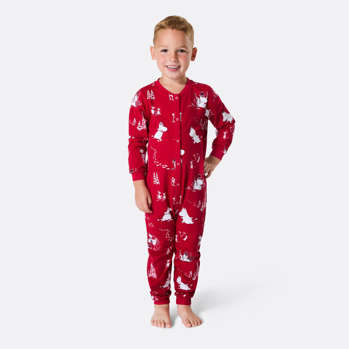 Lasten Muumi overall-joulupyjama