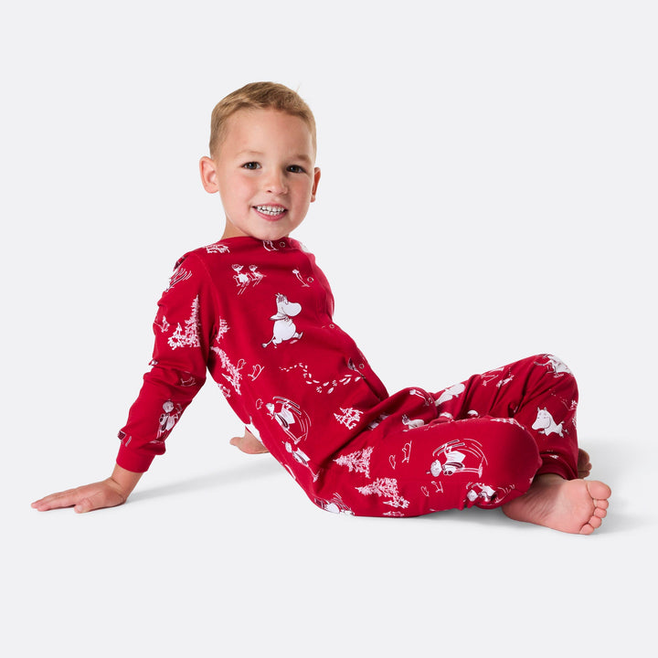 Lasten Muumi overall-joulupyjama