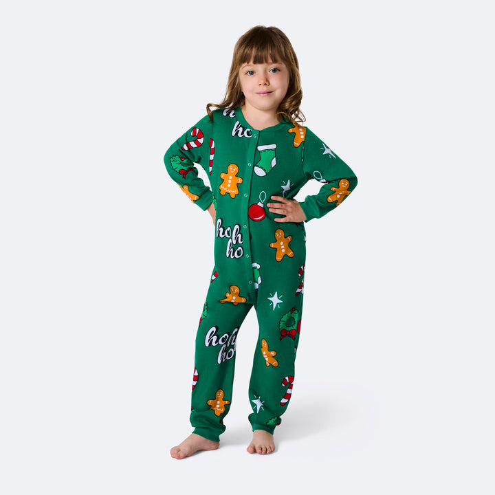 Lasten Vihreä Hohoho Overall Joulupyjama