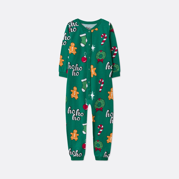 Vihreä Hohoho Joulupyjamat Perhe